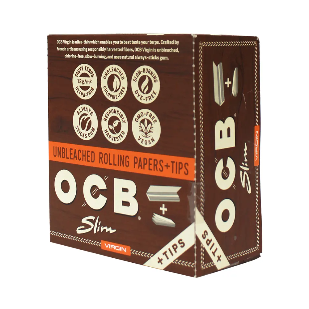 OCB VIRGIN SLIM + TIPS 24 BOOKLETS