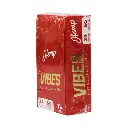VIBES RED 1 1/4 WITH TIP 24 BOOKLETS PER BOX