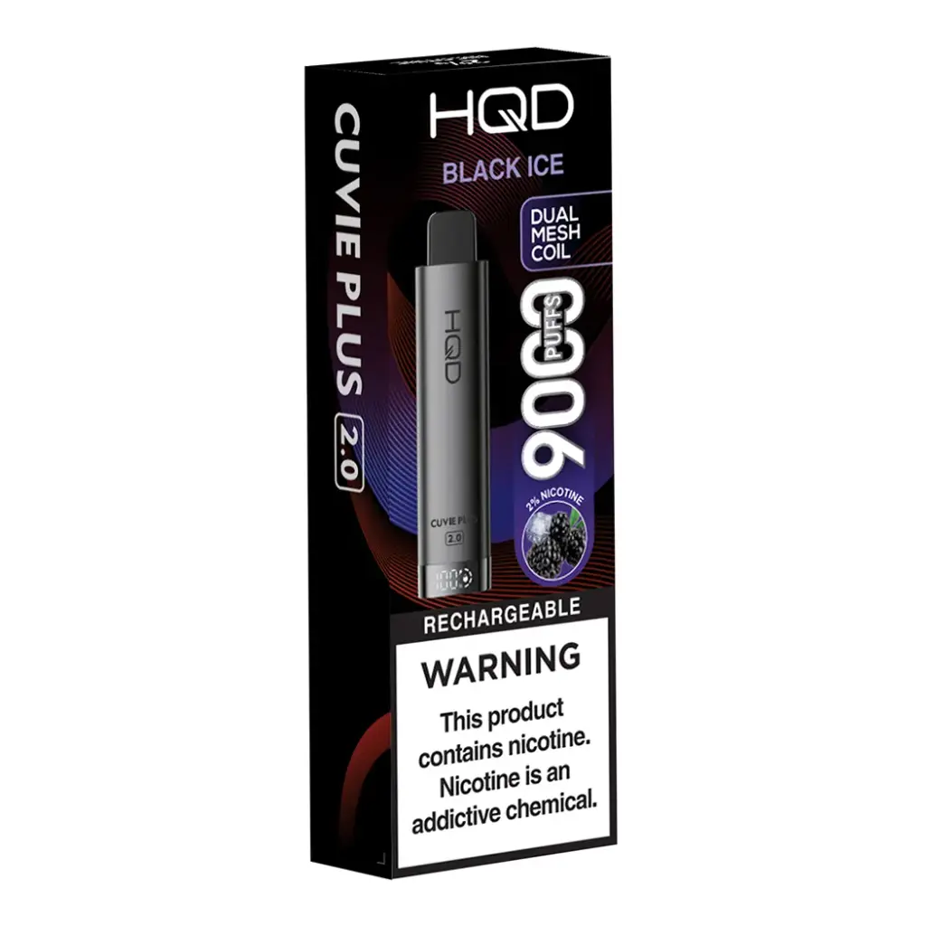 HQD PLUS 2.0 2% BLACK ICE 1X5PK DISPOSABLE (9000)