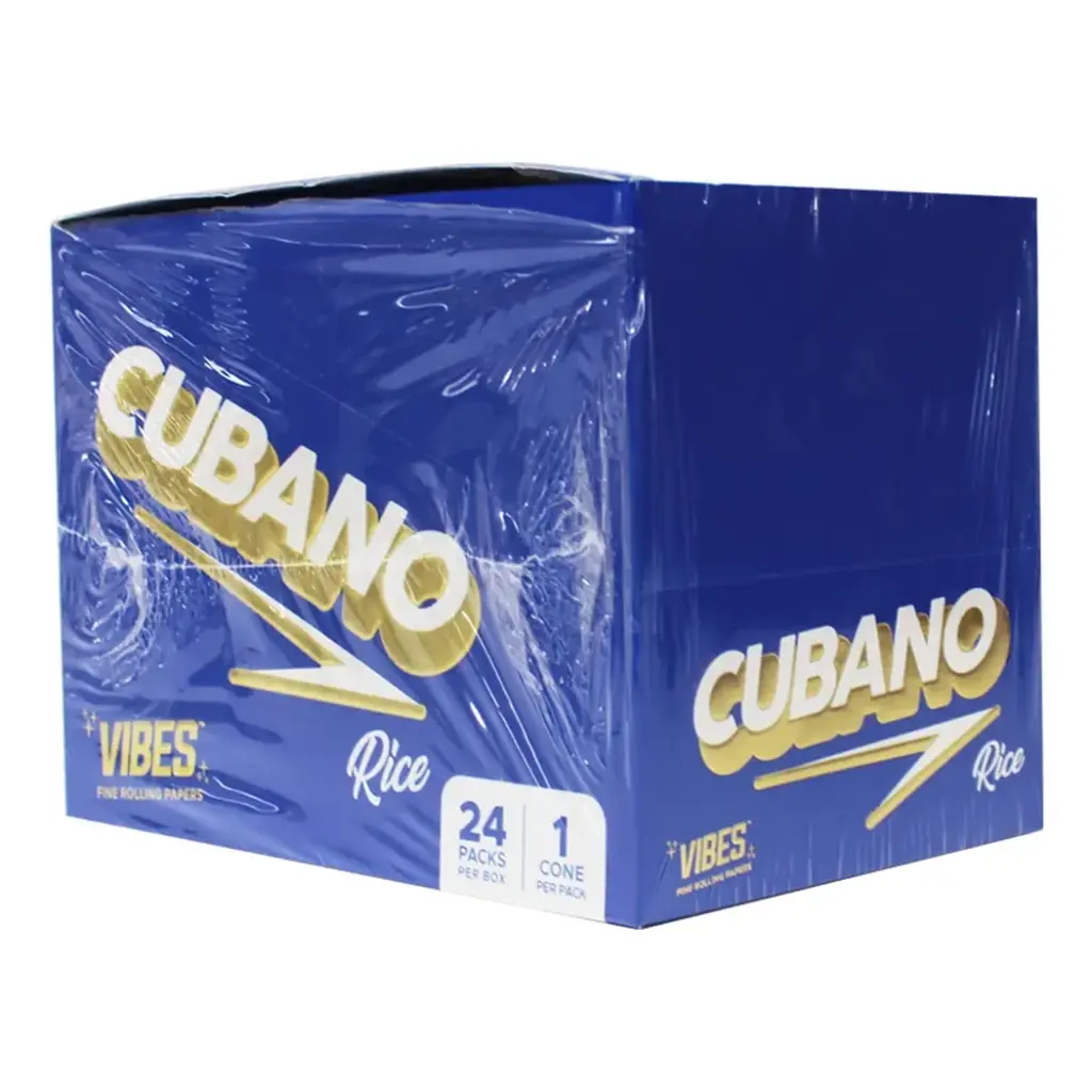 VIBES BLUE CUBANO CONE 24 PACKS PER BOX