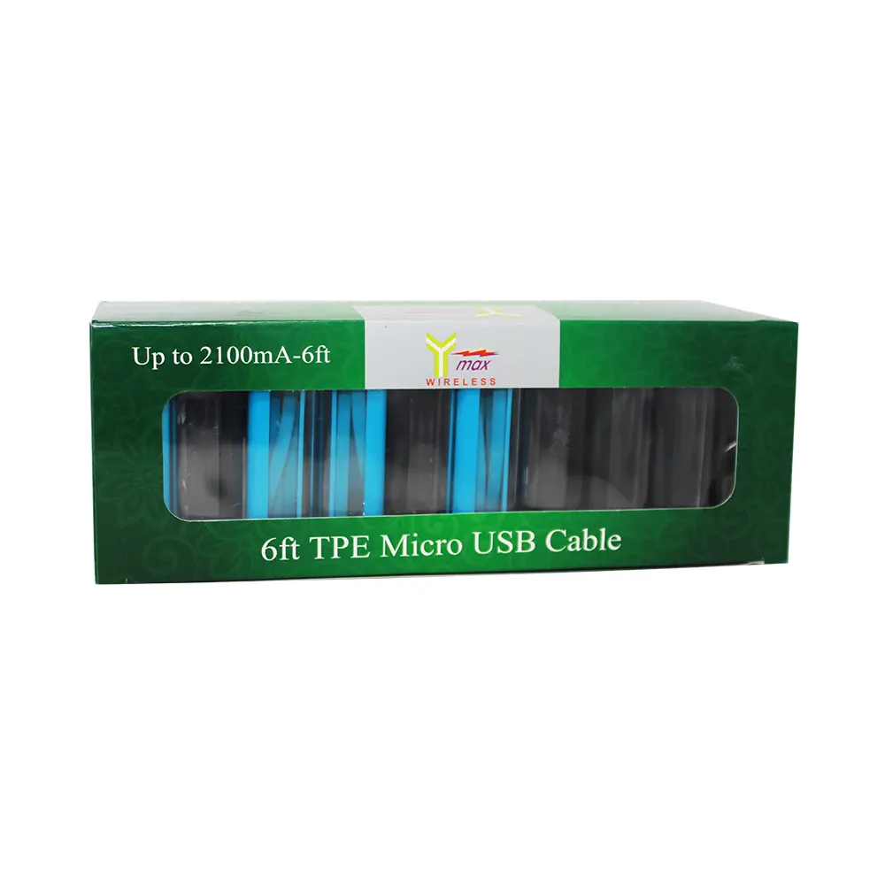 Y-MAX TPE CABLE MICRO USB 6FT IN BOX 1 CT