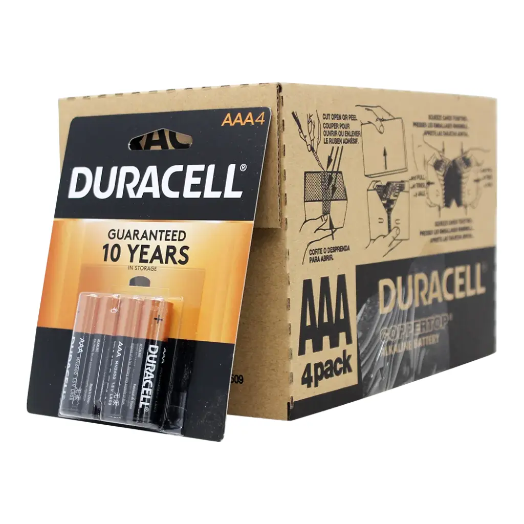 DURACELL AAA 4PK 18 CT COPPER TOP