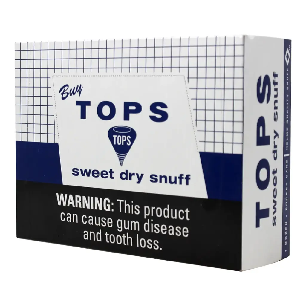 TOPS SWEET DRY SNUFF 1 DOZEN CANS