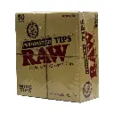 RAW TIPS PERFORATED WIDE TIPS 50 PER BOX