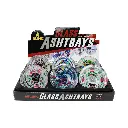 GLASS ASHTRAY 6CT CANDY SKULL EDITION